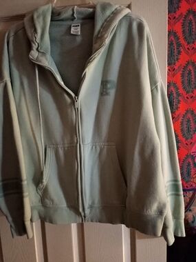 PINK Light Mint Green Hoodie with Hood